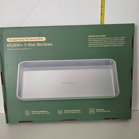 NEW Caraway 15 x 10" Baking Sheet in Sage Green. - Picture 2 of 5